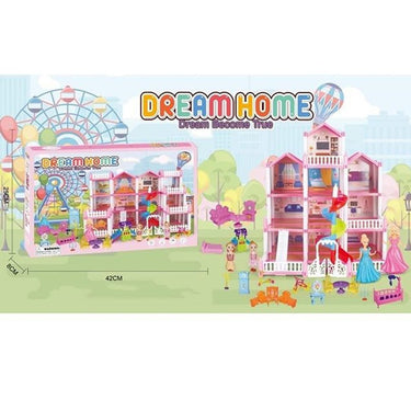 DIY Princess 7-Rooms Dream Doll House Play Set
